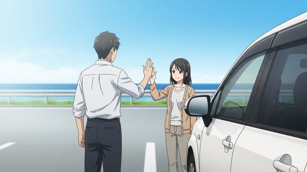 一般的なペーパードライバー講習との違いを踏まえ、目的に合わせた講習設計で運転再開を達成した様子