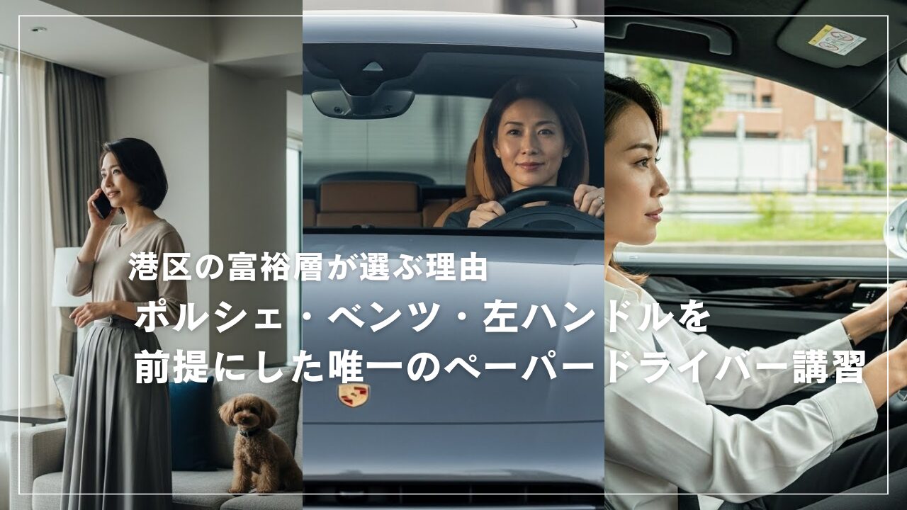 港区富裕層向け 左ハンドル外車ペーパードライバー講習
