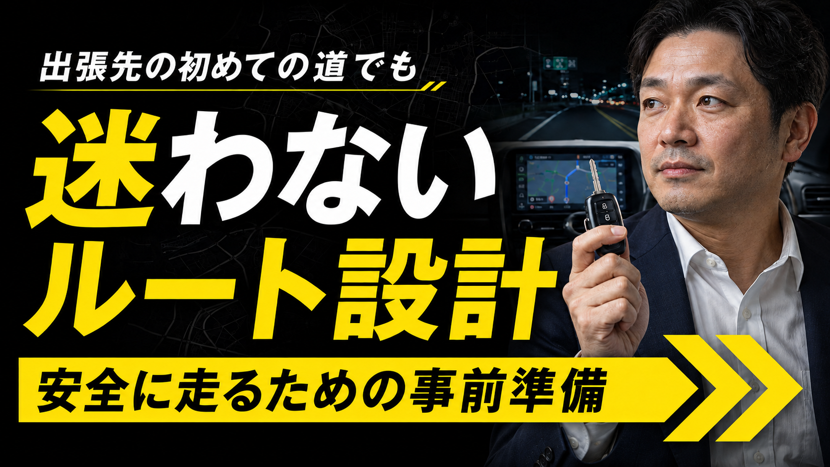 出張先で初めての道を運転するときのルート設計|迷わず安全に走る準備
