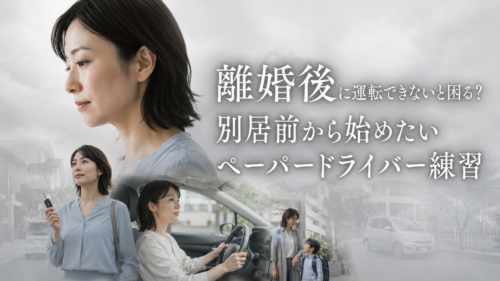 離婚後に運転できないと困る?別居前から始めたいペーパードライバー練習